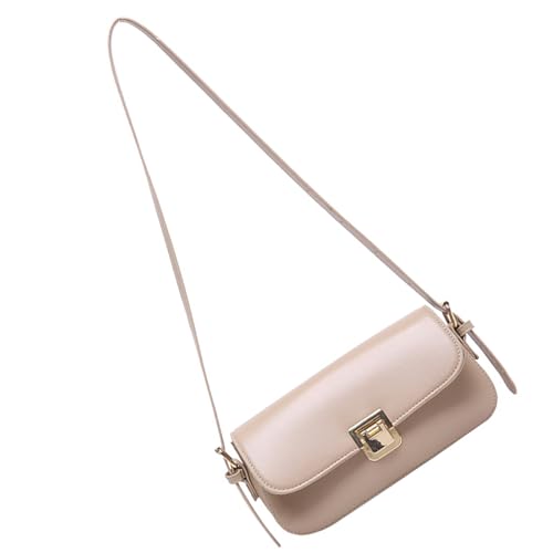 YIZITU Stilvolle Handtasche Schultertaschen PU Leder Unterarm Geldbörse Damen Satchel Geldbörse Geeignet für verschiedene Anlässe Weibliche Unterarmtasche, khaki, One Size von YIZITU