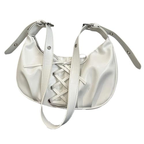 YIZITU Stilvolle Umhängetasche, Abendtasche mit verstellbarem Riemen, leichte Handtasche für Damen, modisches Crossbody-Accessoire, multifunktional, verstellbarer Riemen, weiß, One Size YIZITU Stilvolle Umhängetasche, Abendtasche mit verstellbarem Riemen, leichte Handtasche für Damen, modisches Crossbody-Accessoire, multifunktional, verstellbarer Riemen, weiß, One Size von YIZITU