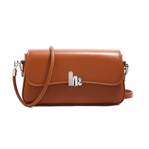 YIZITU Stilvolle Umhängetasche aus PU-Leder für Damen, Umhängetasche, lässige Handtasche, Achsel-Geldbörse, für Arbeit, Einkaufen oder Verabredungen, praktische Alltagstasche, braun, One Size YIZITU Stilvolle Umhängetasche aus PU-Leder für Damen, Umhängetasche, lässige Handtasche, Achsel-Geldbörse, für Arbeit, Einkaufen oder Verabredungen, praktische Alltagstasche, braun, One Size von YIZITU