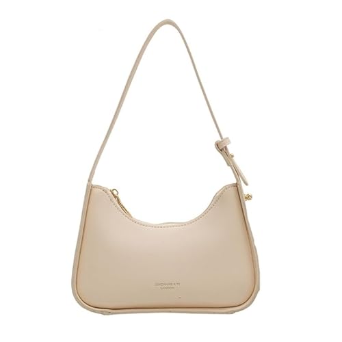 YIZITU Stilvolle und trendige Handtasche für Damen, Unterarmtasche, PU-Schultertaschen, perfekt für Outdoor-Aktivitäten, beige von YIZITU