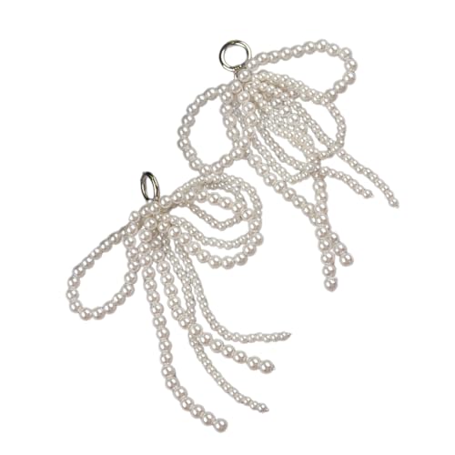 YIZITU Süße Perlen Schleife Schnürsenkel Charm Mode Schöne Mädchen Schuh Anhänger Schleife Dekorationen Schnürsenkel Clip Charm von YIZITU