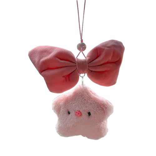 YIZITU Telefon Charme Langlebiger Schlüsselbund Für Mädchen Taschen Bowknot Anhänger Mobiltelefon Back Clip Rucksack Anhänger Charm Bowknot Keychain von YIZITU