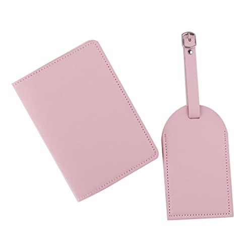 YIZITU Tragbare Reisepasshülle aus PU-Leder mit Gepäckanhängern, Reise-Kreditkartenschutz für Frauen, Paare, Reisepasshülle für Familie von YIZITU