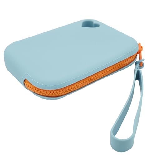 YIZITU Tragbare Silikon-Aufbewahrungstasche, einfach zu tragen, für die Aufbewahrung von Make-up, Schreibwaren und Elektronik, weiche Silikontasche, hellblau, One Size YIZITU Tragbare Silikon-Aufbewahrungstasche, einfach zu tragen, für die Aufbewahrung von Make-up, Schreibwaren und Elektronik, weiche Silikontasche, hellblau, One Size von YIZITU