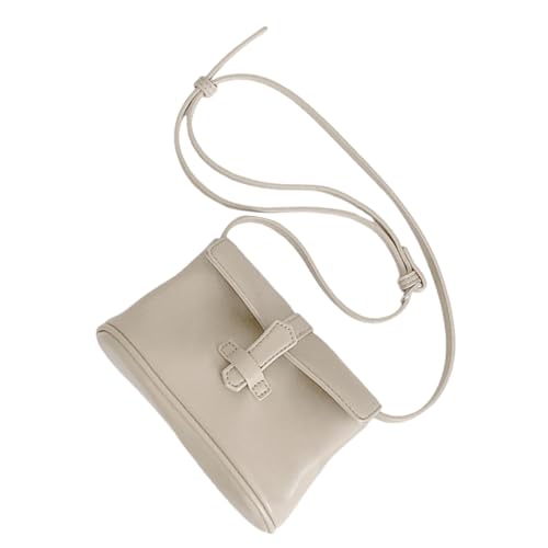 YIZITU Trendige kleine quadratische Tasche mit verstellbarem Riemen, stilvolle Schultertasche, PU-Crossbody-Tasche für Profis und Studenten, trendige Pendlertasche, beige, One Size YIZITU Trendige kleine quadratische Tasche mit verstellbarem Riemen, stilvolle Schultertasche, PU-Crossbody-Tasche für Profis und Studenten, trendige Pendlertasche, beige, One Size von YIZITU