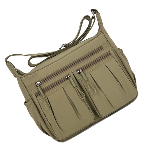 YIZITU Umhängetasche für Damen, Schultertasche, Handtasche, Kuriertasche, trendige Taschenbücher, wasserdicht, mehrere Taschen, Geschenke, mehrere Taschen, Schultertasche, grün, One Size von YIZITU