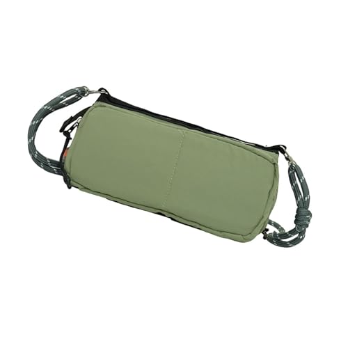 YIZITU Verstellbarer ergonomischer Schultergurt, Outdoor-Schultertasche, leichtes Nylon mit mehreren Fächern für den täglichen Gebrauch, wasserabweisende Wandertasche, grün, One Size von YIZITU