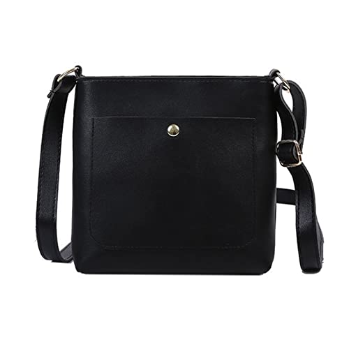 YIZITU Vintage-Umhängetasche für Damen, PU-Leder, Umhängetasche, Handtasche, Reisen, Arbeit, Business, Damentaschen, Schwarz YIZITU Vintage-Umhängetasche für Damen, PU-Leder, Umhängetasche, Handtasche, Reisen, Arbeit, Business, Damentaschen, Schwarz von YIZITU