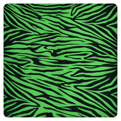 YIZITU Vintage Zebras Gestreiftes Bandana Cotton Square Head Wrap HipHop Herren Frauen Kopftuch Armband Für Outdoor Aktivität Zebras Druck Kopftuch von YIZITU