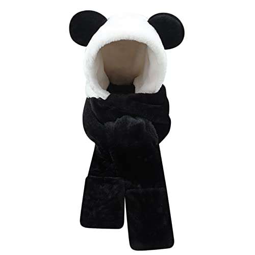 YIZITU Wintermütze Panda Mützen Wintermützen Kopfschmuck Party Panda Caps Handgemachte Accessoires Influencer Gleicher Hut von YIZITU
