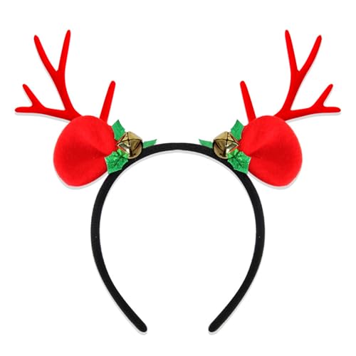 YIZITU Women's Festival Antlers Stirnbänder Eleagnt Rentier Antlers Stirnband Mit Weißem Für Weihnachtsfeierlichkeiten Die Für Frauen Geeignet Sind von YIZITU