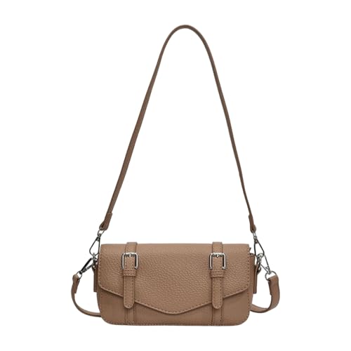 YIZITU Zarte Damen-Handtasche, weiches PU-Leder, Achseltasche, Schultertasche, geeignet für Einkäufe und gesellschaftliche Zusammenkünfte, Retro-Mode-Tasche, braun, One Size YIZITU Zarte Damen-Handtasche, weiches PU-Leder, Achseltasche, Schultertasche, geeignet für Einkäufe und gesellschaftliche Zusammenkünfte, Retro-Mode-Tasche, braun, One Size von YIZITU