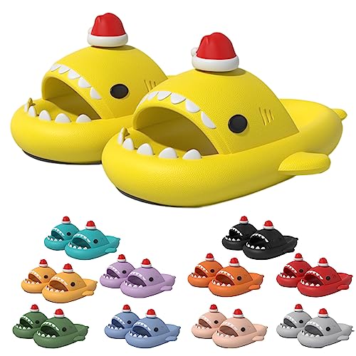 Shark Slides for Women Men, Gradient Cloud Shark Slippers Anti-Slip , Super Soft Quick Drying Sharkwell Chanclas Flip Flops (M, Erwachsene, 44, Numerisch (von/bis), EU Schuhgrößensystem, 45, M) von YImoomus