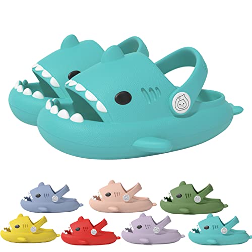 YImoomus Cloud Shark Slides Kids, Hai Hausschuhe Schuhe Kind Sommer Haifisch Schlappen, Cartoon Teenager Rutschfeste Badeschuhe (Y, Kleinkind, 29, Numerisch (von/bis), EU Schuhgrößensystem, 30, M) von YImoomus