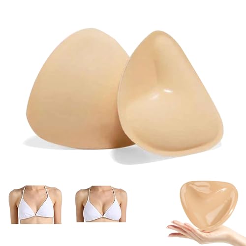 YImoomus Monoka Push Up Pads, Doppelseitig Klebende Pushup Nippelcover, Klebe Push up BH Pads Beidseitig Klebend (Farbe, C-D Körbchen) von YImoomus