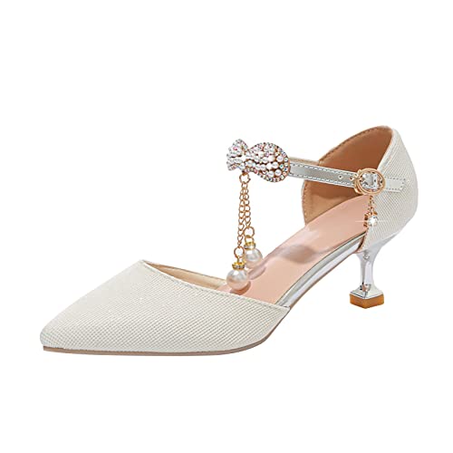Prinzessin Schuhe MäDchen 31, Abendschuhe Mit Blockabsatz Pumps Schuhe Spitze Party Schuhe StöCkelschuhe Mary Jane Halbschuhe Walkingschuhe Schulschuhe Ballerina Mit Perlen Und Strasssteinen Prinzessin Schuhe MäDchen 31, Abendschuhe Mit Blockabsatz Pumps Schuhe Spitze Party Schuhe StöCkelschuhe Mary Jane Halbschuhe Walkingschuhe Schulschuhe Ballerina Mit Perlen Und Strasssteinen von YIzdegg