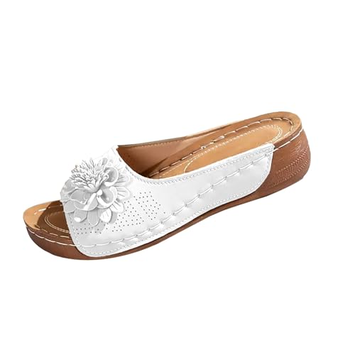 YIzdegg Damen Sandalen Sommer - Orthopädische Schuhe Leder Pantoletten Sandalen Hausschuhe Mit Fussbett Ergonomische Sommerschuhe Bequem Damenpantoletten Schlapfen Sandaletten YIzdegg Damen Sandalen Sommer - Orthopädische Schuhe Leder Pantoletten Sandalen Hausschuhe Mit Fussbett Ergonomische Sommerschuhe Bequem Damenpantoletten Schlapfen Sandaletten von YIzdegg