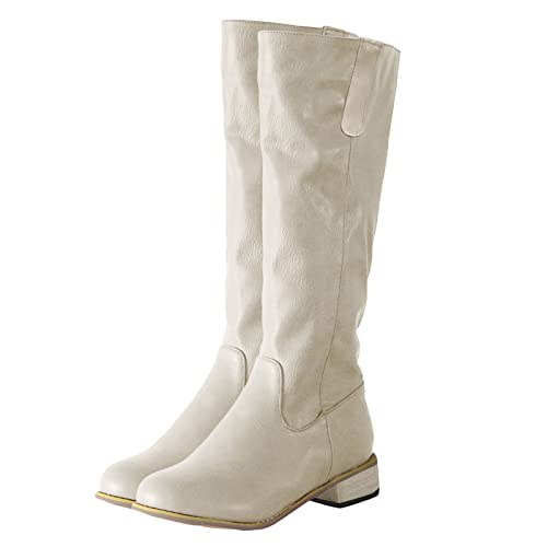 YIzdegg Damen Stiefel Leder - Retro Langschaft Stiefel Winterstiefel Mit Absatz Damen High Boots Rundzehe Elegant Reitstiefel Beiläufig Overknee High Tube Winter Warme Ubergangsstiefel YIzdegg Damen Stiefel Leder - Retro Langschaft Stiefel Winterstiefel Mit Absatz Damen High Boots Rundzehe Elegant Reitstiefel Beiläufig Overknee High Tube Winter Warme Ubergangsstiefel von YIzdegg