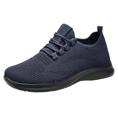 YIzdegg Herren Freizeitschuhe Frühling und Einzelschuhe Mesh Atmungsaktive Freizeitlaufschuhe Pendeln Reisen Leichte Sport Freizeitschuhe Jogging Schuhe Für Herren (Blue, 40) von YIzdegg