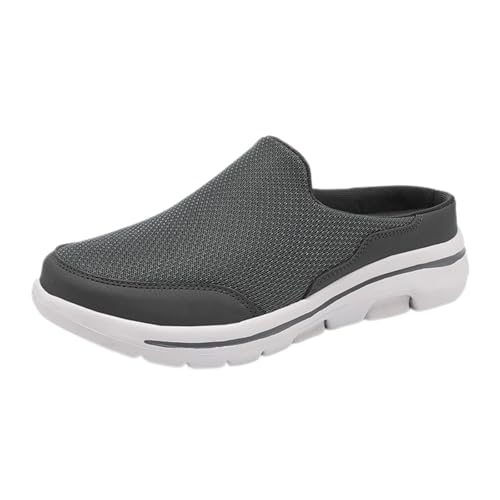 YIzdegg Herren Wanderschuhe Single Mesh Generation Mitte EIN Steigbügel Faule Schuhe Grenze Große Größe Männlich Herren Schuhe 44 Wasserdicht (Dark Gray, 40) von YIzdegg