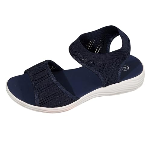 YIzdegg Orthopädische Schuhe Damen, Trekking Bequeme Sandalen Plantarfasziitis Sport Wandersandalen Outdoor Frauen Slippers Freizeitschuhe Leicht Offen Zehen Verstellbare Rieme Sandalen von YIzdegg