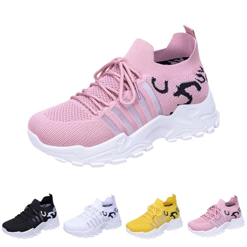 YIzdegg Orthopädische Sportschuhe Für Damen Leicht Slip On Walkingschuhe Mesh-Obermaterial Atmungsaktive Wanderschuhe Bequem Sneaker Straßenlaufschuhe Joggingschuhe Für Outdoor Running Und Alltag von YIzdegg