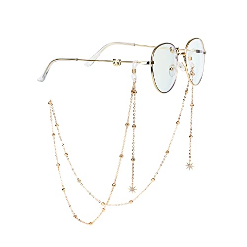 Brillenketten Gläser Sonnenbrille Lanyard Halter Brillenkette für Damen Sonnenbrillen Lesebrillen Brillen Cord Brillenkette Brillen für Sonnenbrillen skibrillen Zubehör für Frauen und Mädchen(Stern) Brillenketten Gläser Sonnenbrille Lanyard Halter Brillenkette für Damen Sonnenbrillen Lesebrillen Brillen Cord Brillenkette Brillen für Sonnenbrillen skibrillen Zubehör für Frauen und Mädchen(Stern) von YJFY