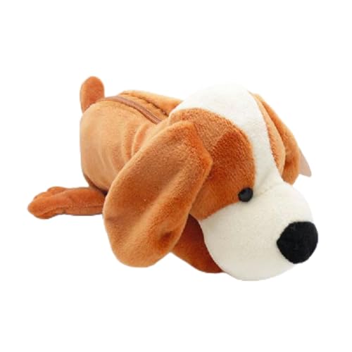 YJHLY Federmäppchen Plüsch Federmäppchen Etui Pennen Astucci Estuhes Lapices Tier Pennenbakje Schule Pelcon Kinder Bleistift Bleistift Bleistift, hund, A von YJHLY