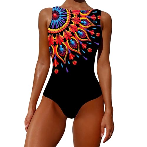 YJING Badeanzugkleid Damen Große Größen Badeanzug Rosa Damen Super Push Up Badeanzug Damen Mesh Badeanzug Damen Bikini Und Badeanzug Damen 19 Schwarz L von YJING