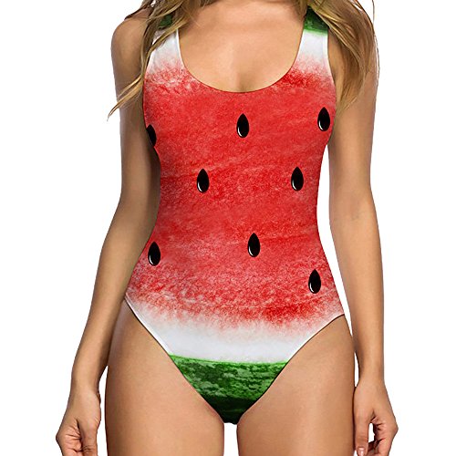 YJING Frauen sexy High Cut Badeanzug Lustiges Badeanzug Monokini Bademode Badeanzug Damen Logo Hinten von YJING