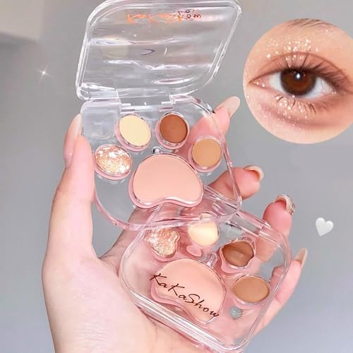 Lidschatten-Palette, glitzernde und matte Lidschatten-Palette, hochpigmentierte, langanhaltende, wasserfeste, koreanische, neutrale Lidschatten-Paletten, feines und nicht fliegendes Puder, leicht und Lidschatten-Palette, glitzernde und matte Lidschatten-Palette, hochpigmentierte, langanhaltende, wasserfeste, koreanische, neutrale Lidschatten-Paletten, feines und nicht fliegendes Puder, leicht und von YJLYQF