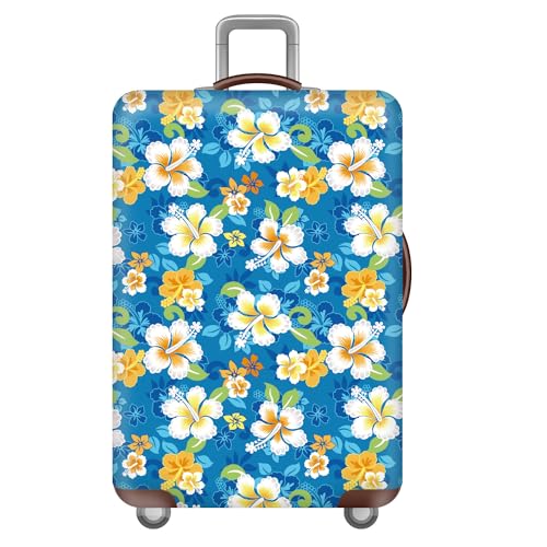 Blumen GepäCkhüLle,KofferschutzhüLle KofferhüLle,Elastisch,Waschbarer,Dehnbarer Kofferschutz KofferüBerzug,Kratzfeste Koffer HüLle,Suitcase Cover,Kinder,MäDchen,Frauen (Farbe 4,L(25-28inch)) von YJSZY