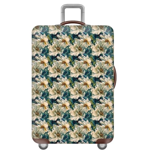 Blumen GepäCkhüLle,KofferschutzhüLle KofferhüLle,Elastisch,Waschbarer,Dehnbarer Kofferschutz KofferüBerzug,Kratzfeste Koffer HüLle,Suitcase Cover,Kinder,MäDchen,Frauen (Farbe 6,M(22-24inch)) von YJSZY