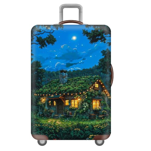 Dicke Waschbar KofferhüLle,KofferschutzhüLle,Landschaft Architektur Motiv 18-32 Zoll Luggage Cover,Reise Koffer SchutzhüLle,GepäCkabdeckung,Kinder,Teens,Suitcase Cover (Farbe 5,L(25-28inch)) von YJSZY