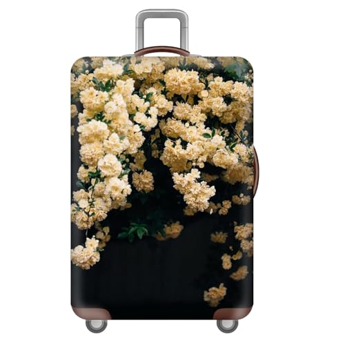 Elastische KofferschutzhüLle Waschbar 18-32 Zoll,öLgemäLde Blume KofferhüLle,Reisekoffer HüLle,GepäCkabdeckung,Universelle SchutzhüLle FüR Koffer,Kinder,MäDchen,Erwachsene (Farbe 3,S(18-21inch)) von YJSZY