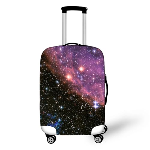 Galaxie Thema Gepäckabdeckung 3D Outer Space Sternennacht Kosmische Planeten Drucke Waschechter Kind Erwachsene Schutzkoffer Cover Reise-Elastischer Spandex Koffer Protector (Farbe 6,L(26-28inch)) von YJSZY