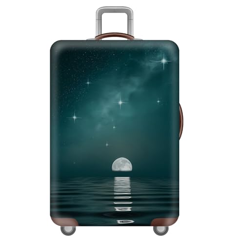 GepäCkhüLle,3D Stadttier LöWe Sternenhimmel Weltraum Print ReisegepäCkhüLle,Waschbare,Kratzfeste,Elastische Luggage Cover,Trolley-SchutzhüLle,Kinder,Jugendliche,Erwachsene (Planet,S(18-21inch)) von YJSZY