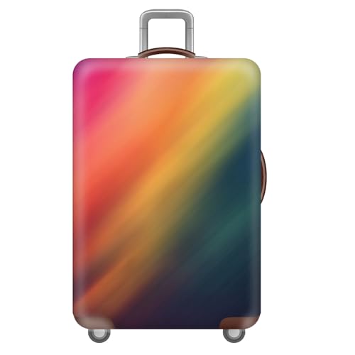 Koffer SchutzhüLle,Elastisch Reise KofferschutzhüLle,Geometrisch Wirbel Linie Kunst Farbverlauf Motiv KofferhüLle,Luggage Cover,Wiederverwendbar,GepäCk Cover,Kinder,Erwachsene (Bunt,M(22-24inch)) von YJSZY
