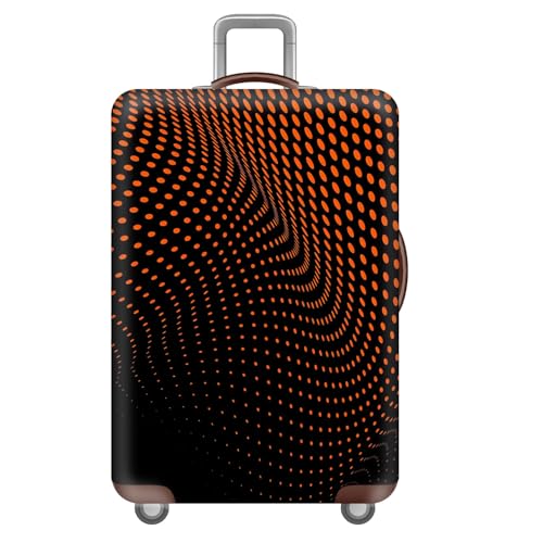 Koffer SchutzhüLle,Elastisch Reise KofferschutzhüLle,Geometrisch Wirbel Linie Kunst Farbverlauf Motiv KofferhüLle,Luggage Cover,Wiederverwendbar,GepäCk Cover,Kinder,Erwachsene (Rot,XL(29-32inch)) von YJSZY