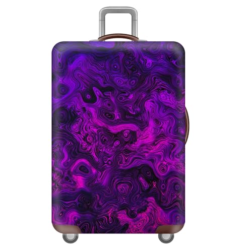 KofferhüLle Elastisch 18-32 Zoll,Reise KofferschutzhüLle,Polyester,Kofferschutz Wiederverwendbar,Reisekoffer HüLle,GepäCk Abdeckung,Luggage Cover,Kinder,Erwachsene (Cyberpunk,S(18-21inch)) von YJSZY