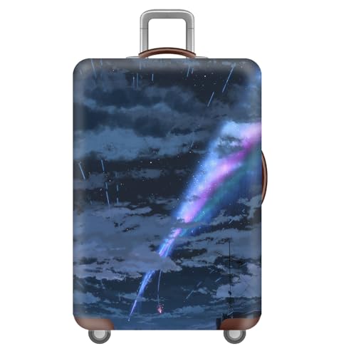 ReisegepäCk-Abdeckung,Sternenhimmel Blumen Katzen Tiere Kofferabdeckung,Waschbar,Elastisch,Luggage Cover for 18-32 Inch GepäCkschutzhüLle,Kinder,Jugendliche,Erwachsene (Planet,M(22-24inch)) von YJSZY
