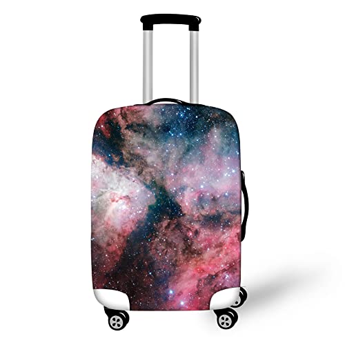 Sternenhimmel Kofferschutzhülle Outer Space Blau Lila Galaxie Muster Suitcase Cover Waschbare Elastische Anti-Kratz-Kofferabdeckung Passend Für 19-32 Zoll Für Kind Erwachsene (Farbe 2,L(26-28inch)) von YJSZY