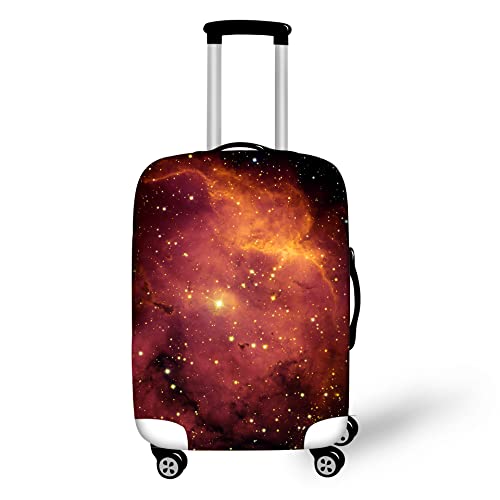 Sternenhimmel Kofferschutzhülle Outer Space Blau Lila Galaxie Muster Suitcase Cover Waschbare Elastische Anti-Kratz-Kofferabdeckung Passend Für 19-32 Zoll Für Kind Erwachsene (Farbe 4,L(26-28inch)) von YJSZY