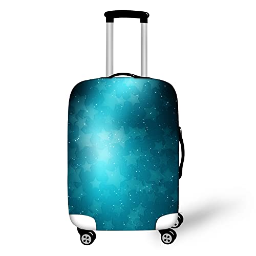 Sternenhimmel Kofferschutzhülle Outer Space Blau Lila Galaxie Muster Suitcase Cover Waschbare Elastische Anti-Kratz-Kofferabdeckung Passend Für 19-32 Zoll Für Kind Erwachsene (Farbe 5,L(26-28inch)) von YJSZY