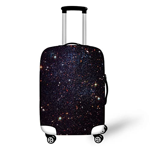 Sternenhimmel Kofferschutzhülle Outer Space Blau Lila Galaxie Muster Suitcase Cover Waschbare Elastische Anti-Kratz-Kofferabdeckung Passend Für 19-32 Zoll Für Kind Erwachsene (Farbe 7,L(26-28inch)) von YJSZY