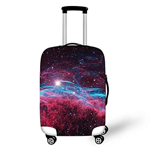 Sternenhimmel Kofferschutzhülle Outer Space Blau Lila Galaxie Muster Suitcase Cover Waschbare Elastische Anti-Kratz-Kofferabdeckung Passend Für 19-32 Zoll Für Kind Erwachsene (Farbe 8,M(22-25inch)) von YJSZY