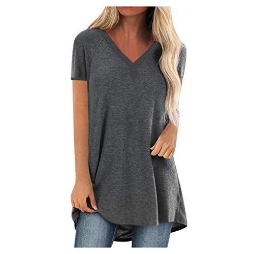 YJUU Tunika Grün Oberteil Weiß Ausschnitt Collage Shirt Damen BH Ohne TräGer Hornhaut Fuss Sport Tshirt Fitness Jacken Damen Shirt Blusenkleid Damen Leinen Tunika von YJUU