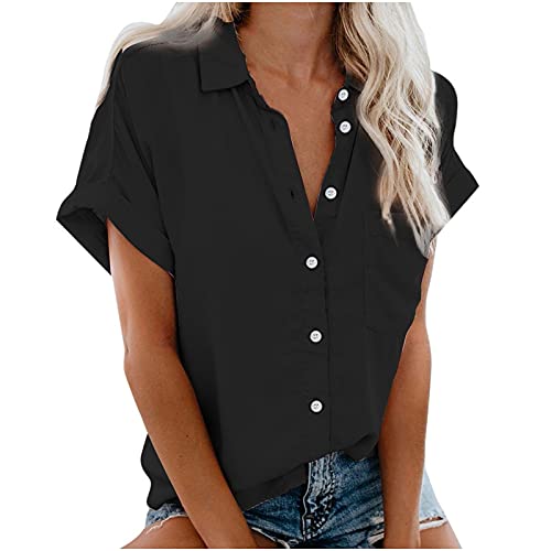 YJUU Blusen Mit Schleife Mittelalter Tunika Herren Bluse Punkte Blusen Und Tun Sale Oberteile 2018 Hemdbluse Kurzarm Crop Tops Schwarz Sexy Blusen Tunika Kinder Mädchen Bluse von YJUU