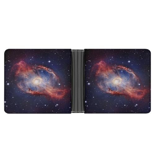 YJWANDL PU Leder Brieftasche, Universum Milchstraße Galaxie Druck Geldbörse mit mehreren Steckplätzen Bifold Wallet Travel Wallet Modern Wallet Elegant Wallet Stil One Size Minimalistisch, Stil:, von YJWANDL