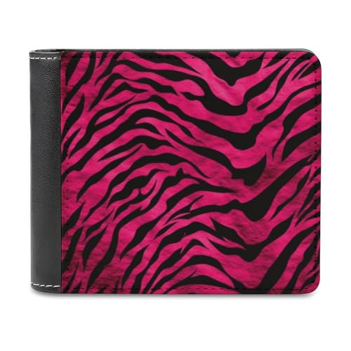 YJWANDL PU Leder Geldbörse, Zebra Tiger Leopard Print Geldbörse mit mehreren Steckplätzen Bifold Wallet Travel Wallet Modern Wallet Elegant Wallet Stil One Size Minimalistisch, Stil:, Einheitsgröße, von YJWANDL